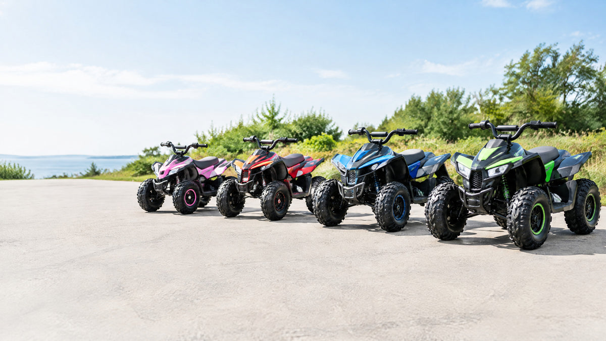 Mini el-ATV modeller til børn — oversigt over størrelser