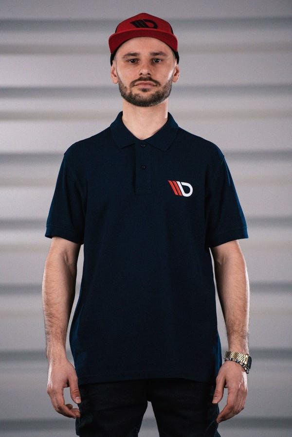 Maxton Mens Navy Blue Polo Shirt - 2XL
