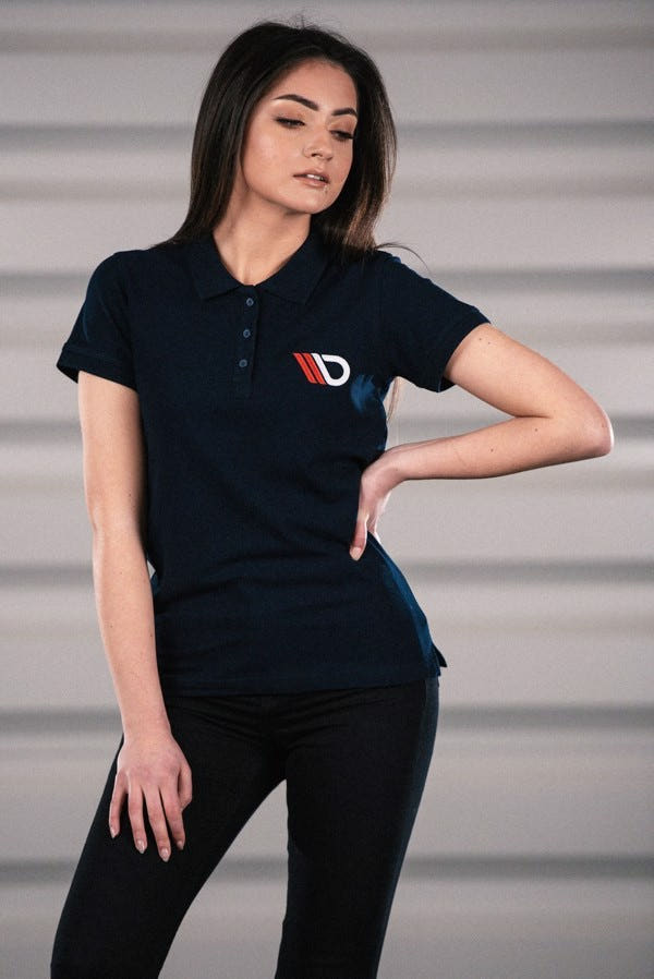 Maxton Womens Navy Blue Polo Shirt - XS
