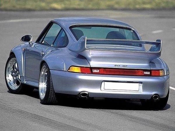 Maxton Rear Bumper Porsche 911 Turbo Series 993 - Not primed