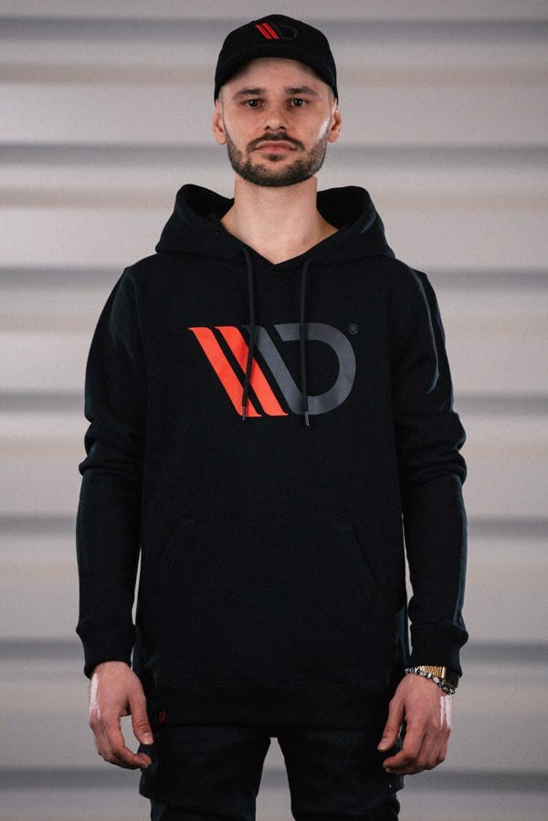 Maxton Mens Black Hoodie - M