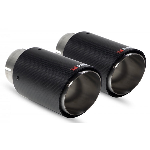 Scorpion Twin 100mm Carbon Fiber Ascari Trim - Audi TT 8N