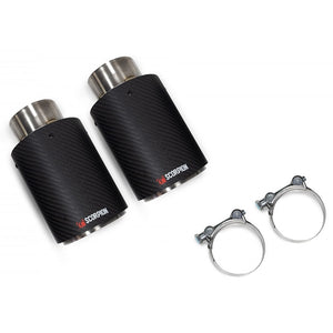 Scorpion Twin 100mm Carbon Fiber Ascari Trim - Audi TT 8N