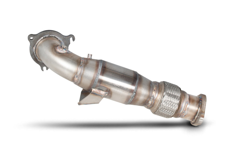 Scorpion downpipe med sportskatalysator til Ford MK7.5 Fiesta, set fra siden