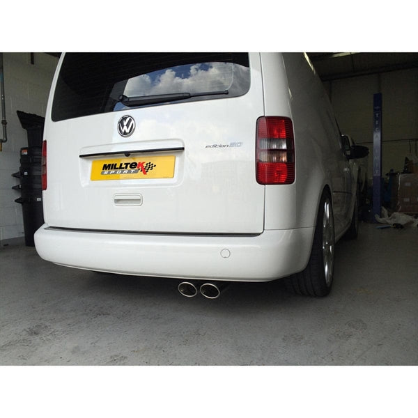 Milltek cat-back udstødning til Volkswagen Caddy 2.0TDI 140PS 2WD Manual og DSG, ikke-resoneret – billede 4