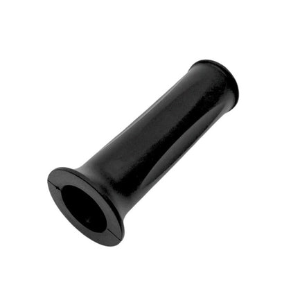Sort venstre gummigreb til 1000W maskine med bred flange og ergonomisk design