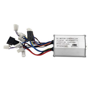 Styreboks 1000W til Mini EL ATV 36V med flere tilslutningskabler og robust aluminiumskabinet til el-køretøjer.