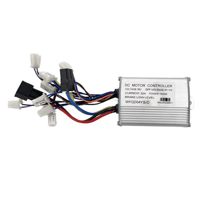 Styreboks 1000W til Mini EL ATV 36V med flere tilslutningskabler og robust aluminiumskabinet til el-køretøjer.