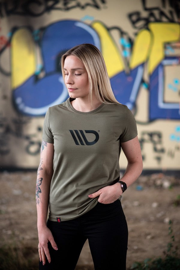 Maxton Womens Khaki T-Shirt - L