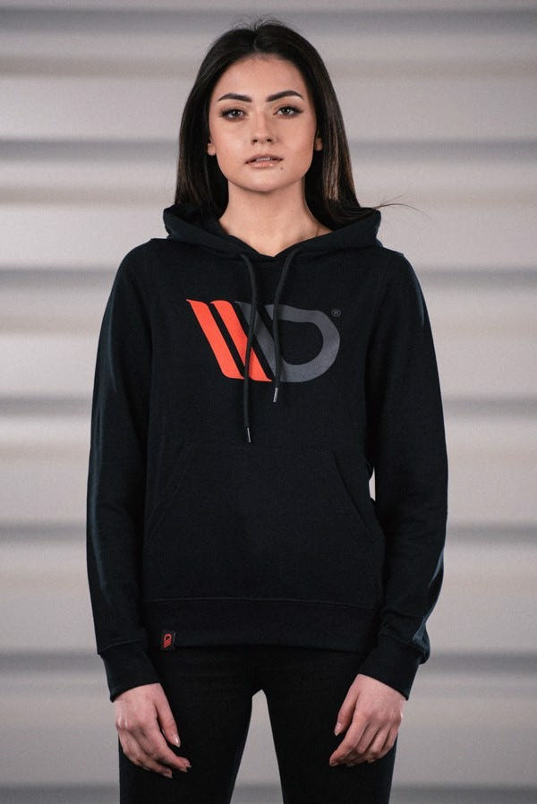 Maxton Womens Black Hoodie - S