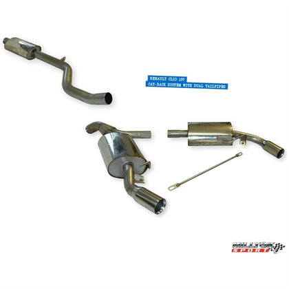 Milltek cat-back udstødning til Renault Clio 197 2.0 16v – billede 4