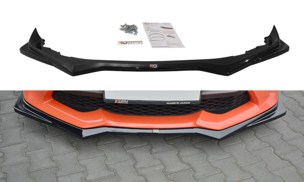 Maxton Front Splitter V.2 Toyota Gt86 Facelift - Gloss Black