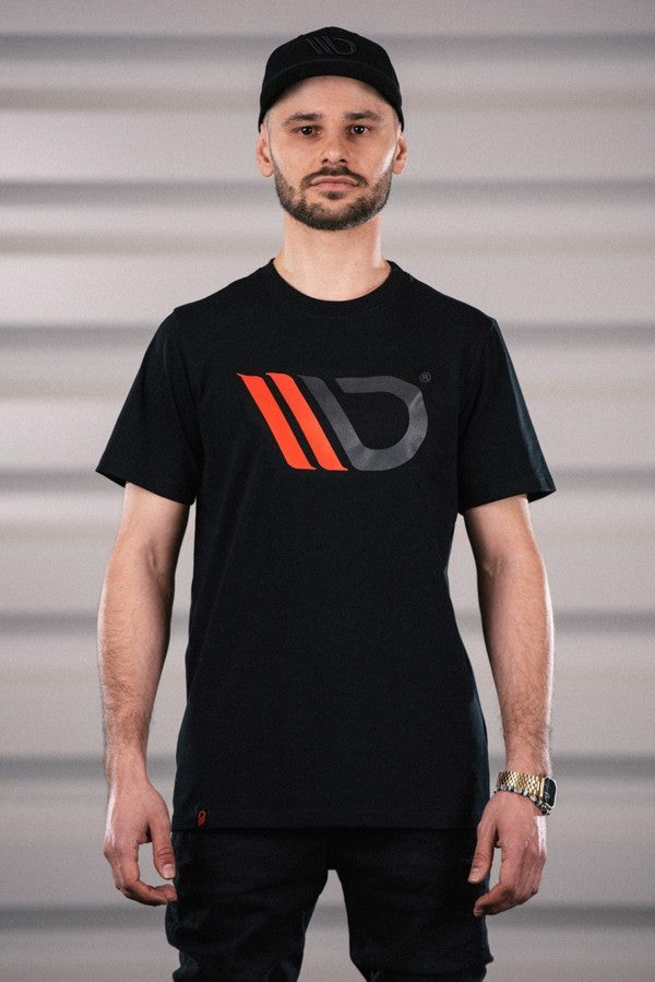 Maxton Black T-Shirt With Red Logo - XL – produktbillede 1