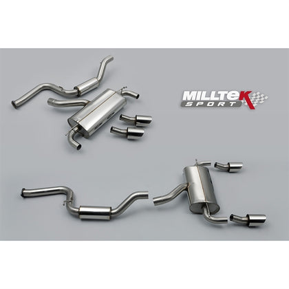 Milltek cat-back udstødning til Ford Focus MK2 RS 2.5T 305PS, race – billede 11