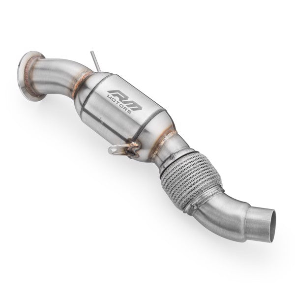 RM Motors Downpipe BMW E83 X3 30d M57N2 + Katalysator Emissionsstandard - Euro 3, Kapacitet - 100 cpsi