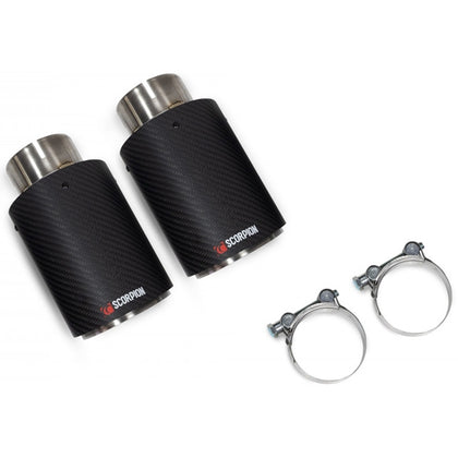 Scorpion Twin 90mm Carbon Fibre Ascari Trim - Audi RS3 - Ascari