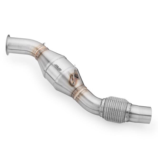 RM Motors Downpipe BMW E60, E61 520d N47 + CATALYST Emission Standard - Euro 3, Capacity - 100 cpsi