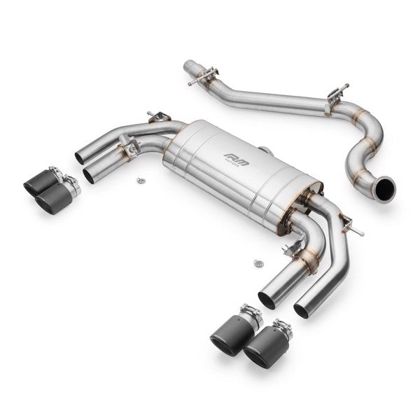 RM Motors Complete exhaust system AUDI S3 8Y 2.0 TFSI Sedan Beginning - Downpipe +straight pipe, AUDI tips - 1