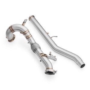 RM Motors Complete exhaust system AUDI S3 8Y 2.0 TFSI Sedan Beginning - Downpipe +straight pipe, AUDI tips - 1