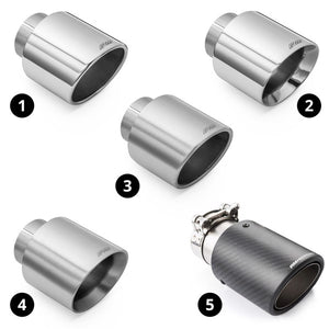 RM Motors Complete exhaust system AUDI S3 8Y 2.0 TFSI Sedan Beginning - Downpipe +straight pipe, AUDI tips - 1