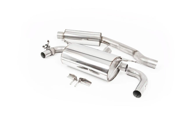 Milltek cat-back udstødning til BMW 2-serie M240i Coupe, resoneret, tips i kulfiber