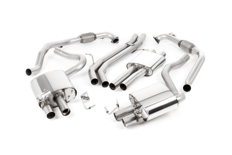 Milltek cat-back udstødning til Audi S4 3.0 Turbo V6 B9 - Sedan & Avant, resoneret, tips i brændt titanium – billede 17