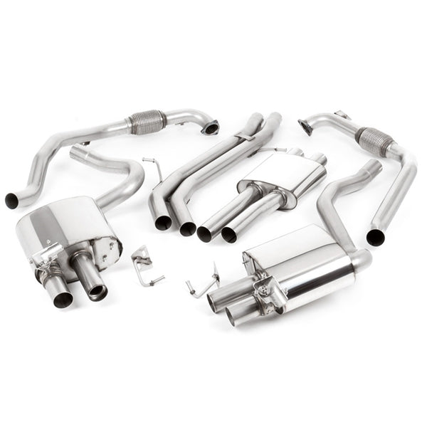 Milltek cat-back udstødning til Audi S4 3.0 Turbo V6 B9 - Sedan & Avant, resoneret, sorte tips – billede 2