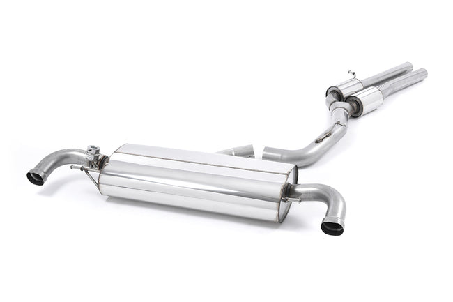 Milltek cat-back udstødning til Audi TT Mk2 TT RS Coupé 2.5-liter TFSI quattro, resoneret