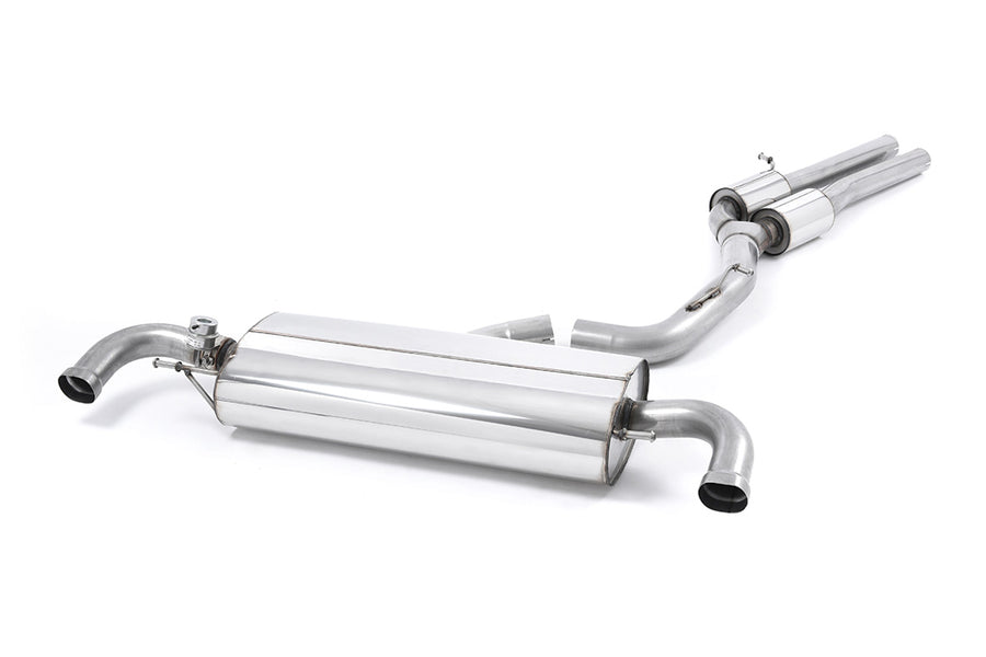 Milltek cat-back udstødning til Audi TT Mk2 TT RS Coupé 2.5-liter TFSI quattro, resoneret