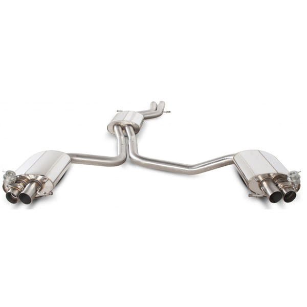 Scorpion Resonated Half System Inc Active Exhaust Valve - Audi RS4 - OE Fitment