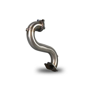 Scorpion de-cat downpipe til Opel Astra J VXR, set skråt bagfra