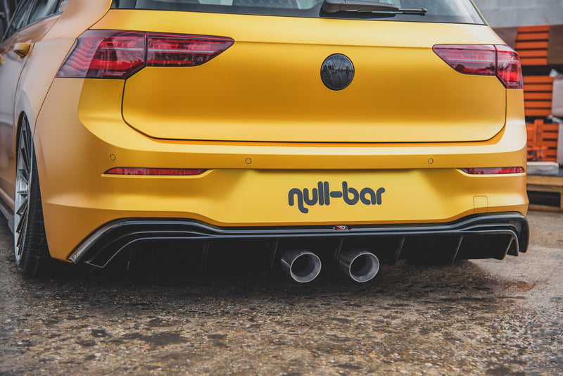 Maxton rear valance til Volkswagen Golf Hatchback Mk8 / Mk8 Facelift – blank sort – billede 8 af 10