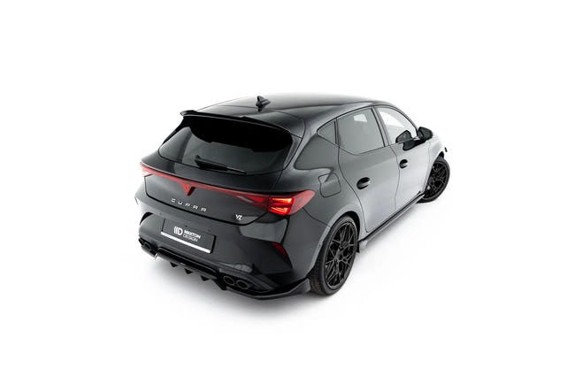 Maxton spoiler cap til Seat Leon FR Mk4 / Cupra Leon Hatchback – blank sort – billede 1 af 6