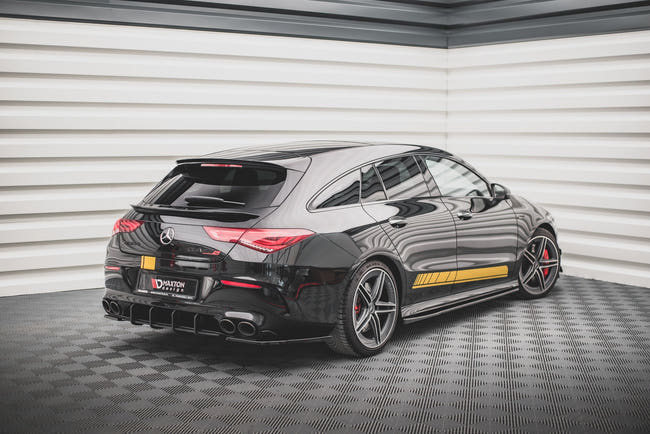 Maxton side splitters til Mercedes-AMG CLA 35 Aero / 45 Aero C118 – blank sort – billede 2 af 5