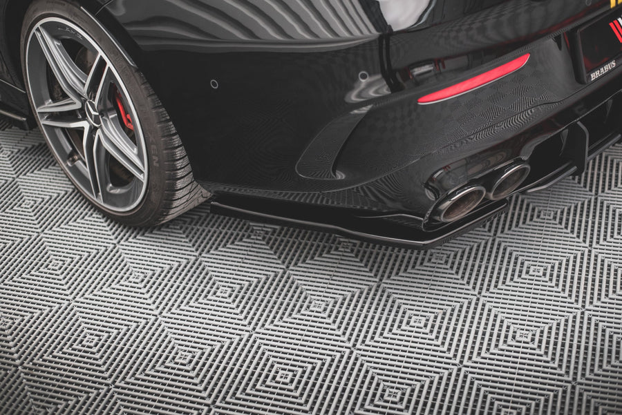 Maxton side splitters til Mercedes-AMG CLA 35 Aero / 45 Aero C118 – blank sort – billede 1 af 5