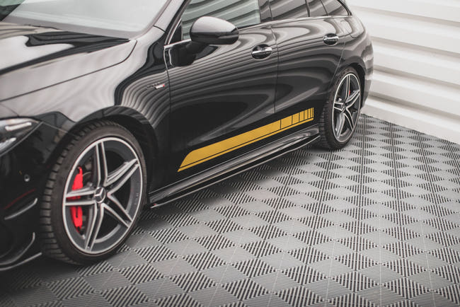 Maxton sideskørter til Mercedes-AMG CLA 35 / 45 C118 – blank sort – billede 1 af 4