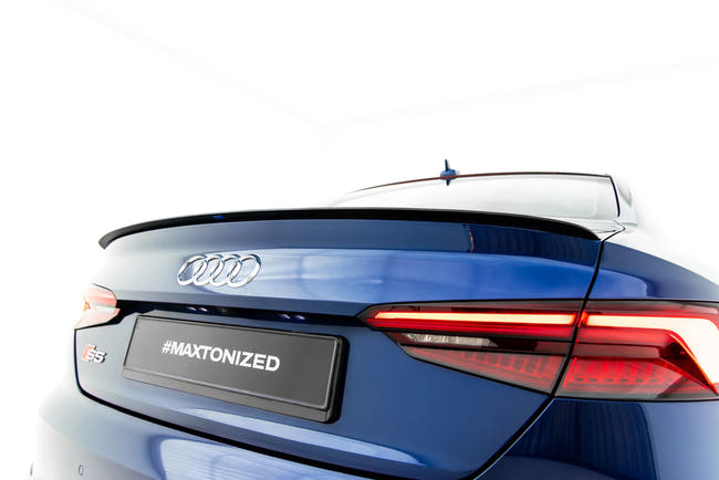 Maxton spoiler cap til Audi A5 S-Line F5 Coupe – blank sort – billede 1 af 5