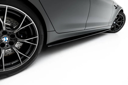 Maxton sideskørter til BMW M5 F90 – blank sort – billede 3 af 7