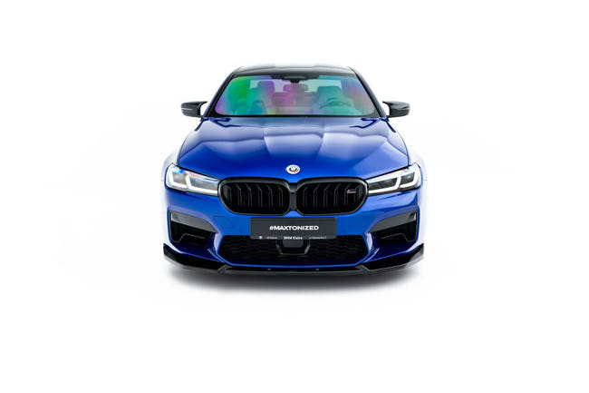 Maxton frontsplitter til BMW M5 F90 Facelift – blank sort – billede 2 af 7