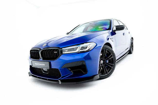 Maxton frontsplitter til BMW M5 F90 Facelift – blank sort – billede 1 af 7