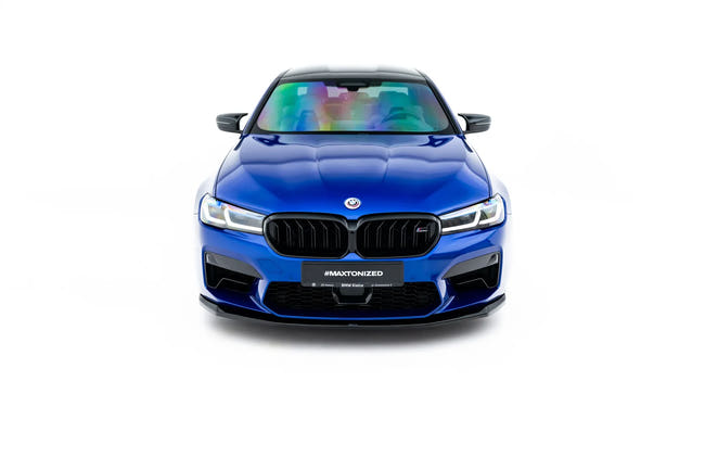 Maxton frontsplitter til BMW M5 F90 Facelift – blank sort – billede 2 af 7