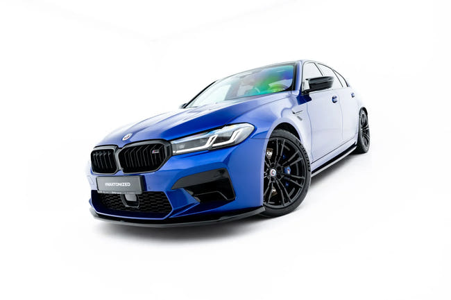 Maxton frontsplitter til BMW M5 F90 Facelift – blank sort – billede 1 af 7