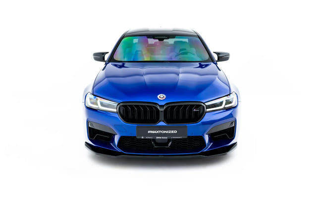 Maxton frontsplitter til BMW M5 F90 Facelift – blank sort – billede 2 af 8