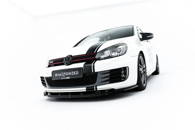 Maxton frontsplitter til Volkswagen Golf Mk6 GTI – blank sort – billede 1 af 5
