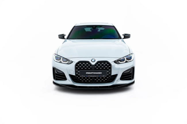 Maxton frontsplitter til BMW 4 / i4 Gran Coupe M-Pack / M440i G26 – blank sort – billede 2 af 8