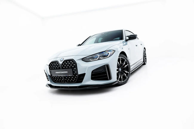 Maxton frontsplitter til BMW 4 / i4 Gran Coupe M-Pack / M440i G26 – blank sort – billede 1 af 8