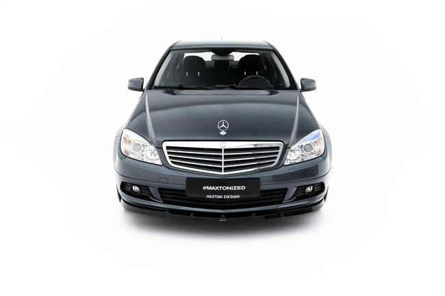 Maxton frontsplitter til Mercedes-Benz C Sedan / Estate W204 / S204 – blank sort – billede 2 af 7