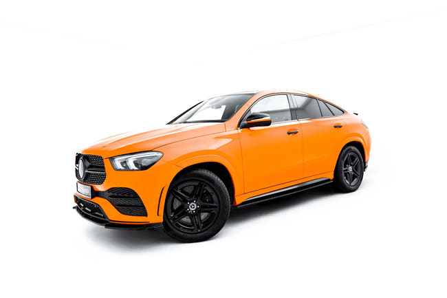 Maxton sideskørter til Mercedes-AMG / AMG-Line GLE Coupe C167 / C167 Facelift – blank sort – billede 2 af 6