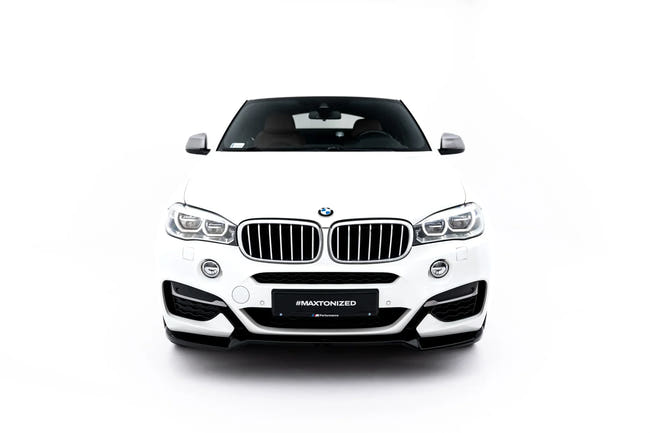 Maxton frontsplitter til BMW X6 M-Pack F16 – blank sort – billede 2 af 8