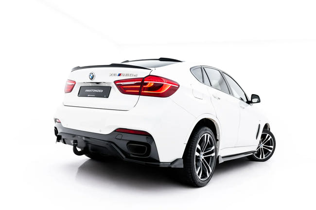 Maxton rear splitter til BMW X6 M-Pack F16 – blank sort – billede 2 af 10